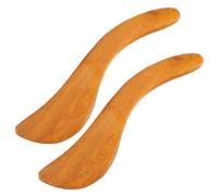 POPETPOP 2pcs Wood Scraping Plates Guasha Scraping Board Creative Shape Incense Wood Material Dredging Meridians for Professional and Personal Use