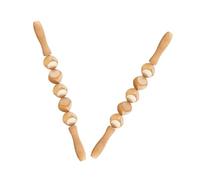 POPETPOP 2Pcs Wooden Massage Sticks for Full Body Guasha Therapy, Handheld Back and Belly Rollers for Meridian Stimulation and Muscle Relaxation, Natural Light Brown Health Massagers