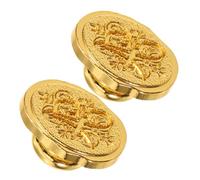 POPETPOP 2pcs Zinc Alloy Letter Wax Seal Head DIY Sealing Wax Accessory for Wedding Invitations Letters and Envelopes Historical Craftsmanship Replacement with Inner Thread