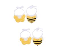 POPETPOP 2sets Cute Dog Bibs Pet Scarf and Collar Set Knitted Boys Puppy Accessories Pet Fashion 2pcs*2