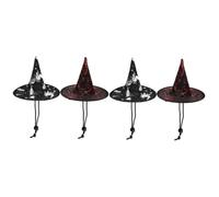 POPETPOP 2sets Funny Pet Halloween Decor Dog Cat Headwear Set for Parties Carnivals and Photo Sessions 2pcs*2