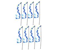 POPETPOP 2sets Indoor Cat Toys Teaser Toys Cat Teaser Stick Interactive Play for Cats Bonding 4pcs*2