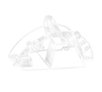 POPETPOP 3-in-1 Small round Fish Tank Filter Box with Multilayer Filtration and Silent Submersible Oxygen Pump for Low Water Level Aquarium Corner Use