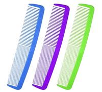 POPETPOP 3 Pcs Giant Decorative Comb Oversized Plastic Hair Styling Props for Halloween Carnival Party Favors in Green Blue Purple Funny Photo Accessories for Festive Events