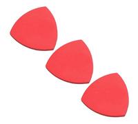 POPETPOP 3 Pcs Leather Ukulele Picks Set, Practical Red Guitar Plectrums to Sound Quality, Convenient for Ukulele Beginners and Acoustic Guitar Players