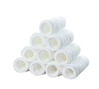 POPETPOP 3-ply Pure Cotton Cloth Diapers for Newborns Super Absorbent Reusable Baby Diaper Pads Large Size 46x17cm Eco-Friendly Washable 10pcs Pack