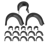 POPETPOP 3 Set Black Plastic Pool Table Pocket Repair Liners for Billiard Tables with Noise Reduction and Impact Sound Dampening Replacement Accessories