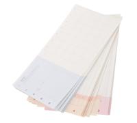 POPETPOP 3 Sets Refillable Tri-fold Planner Inserts with 5-hole Loose Leaf Paper, Ink Resistant Lined Pages for Daily Weekly Monthly Planning, 20 Sheets 40 Pages Per Set, Small 8x4 Inches