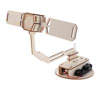 POPETPOP 3 Sets Stem Aerospace Model Kit - DIY Wooden Satellite Construction Set with Realistic Rotation, Science Activity for Boys Educational Space Learning