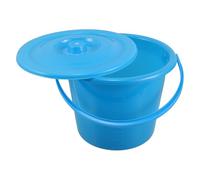 POPETPOP 3000ml Portable Plastic Urinal Pot with Lid and Handle, Thick Hard Plastic Bedside Pot with Scale for Adult Users and Seniors, for Bedridden Patients and Car Use