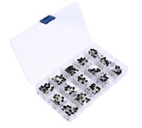 POPETPOP 300pcs Transistors Assortment Set, Silicon Semiconductor Triode Kit with Plastic Box, S9012 S9013 S9014 S8050 S8550 2n3904 2n3906 Bc327 Bc337
