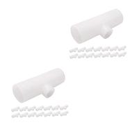 POPETPOP 30pcs Chick Water Drink Dispenser Tee Fitting for Chicken Coop Efficient Water Flow Management