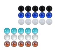 POPETPOP 30Pcs Colorful 16Mm Glass Marbles for Fish Tank Decorations, Aquarium Marbles and Plant Ornament Balls, Mixed Color Glass Ball Set for Aquatic Pet Supplies Random Color