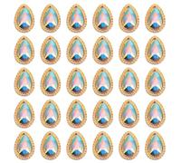 POPETPOP 30pcs Nail Art Alloy Jewelry Gems Rhinestones Studs for DIY Crafts Stylish Touch Nail Glue Compatible