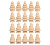 POPETPOP 30pcs Wooden Empty Spools for Thread Winding, 2.13" Unfinished Wood Thread Winders Multilayer Storage, Portable Wooden Bobbins for Needlework Sessions and Sewing Room Crafts