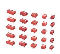 POPETPOP 35pcs Plastic Slide Type Toggle Dip Switch 2.54mm Pitch Practical Circuit Coding Control Current for Electronic Devices