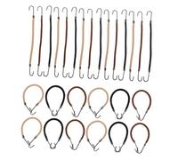 POPETPOP 36pcs Double Hook Elastic Hair Ties for Ponytail Holders Secure Hair Bungee Cords for Weddings for Women