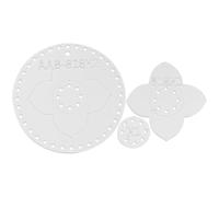 POPETPOP 3pcs Acrylic Keychain DIY Templates Reusable Leather Cutting Dies Stencils for Crafting Handmade Leather Key Rings and Accessories