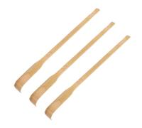 POPETPOP 3pcs Bamboo Back Scratcher Set for Men Women Wooden Long Handle Back Scratching Stick for Itching Relief and Home Use