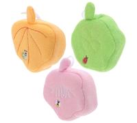 POPETPOP 3pcs Bath Sponge Set for Men and Women, Easy to Hold and Not Easily Fall, Made of Sponge and Polyester Fiber, Suitable for Bathing and Showering Use