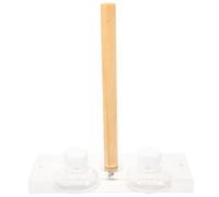 POPETPOP 3pcs Bird Perch Rod Parrot Cage Centerpieces Wooden Stand Parrot Platform Accessory Suction Cups