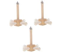 POPETPOP 3pcs Bird Perches Parrot Perch Stand Natural Branch Cage Accessory for Foot Exercise