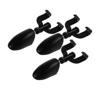 POPETPOP 3pcs Black Metal Drum Lugs Hoop Mounted Lug Drum Hardware with Rim Mount Clamp and Mounting Screw Holes for Snare and Bass Live Performance Band Rehearsals