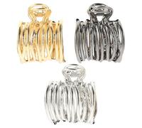 POPETPOP 3pcs Claw Clips for Hair Ponytail Cuff Hair Accessories for Women Metal Sturdy Simple Elegant Assorted Color for Christmas Cooking