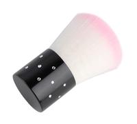 POPETPOP 3pcs Cleaning Nail Art Tool Dust Powder Brush Pink Artificial Fiber Soft Bristles Mild to The Skin Easy to Hold for Daily Use and Professional Use