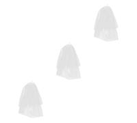 POPETPOP 3pcs Dog Bride Veil Headwear Lightweight Pet Wedding Accessory for Dogs for Valentine Day and Wedding Parties Adds Elegance to Pet Appearance