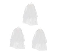 POPETPOP 3pcs Dog Wedding Veil Pet Bride Veil Crown Headdress Pet Wedding Decor for Dogs Costumes