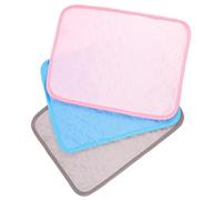 POPETPOP 3pcs Guinea Pig Cage Liners 40x30cm Washable Absorbent Pee Pads Small Animal Bedding Mats Cooling Pet Training Pads for Hamsters Chinchillas Rabbits