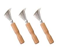 POPETPOP 3pcs Hair Brush Cleaner Tool with Airbag Comb Hair Remover for Pet Yellow Portable Comb Cleaner Brush Set for Travel and Home Use