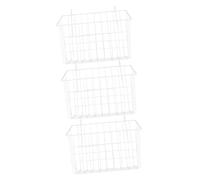 POPETPOP 3pcs Hay Feeder Hollow Cast Iron Basket for Guinea Pigs and Animals Pet Cage Hay Container Space-saving Design for Clean Feeding