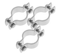 POPETPOP 3Pcs Heavy Duty Adjustable Pipe Clamp for Office Chair Gas Lift Cylinder Stainless Steel Split Ring Bracket Fixing Sinking Repair