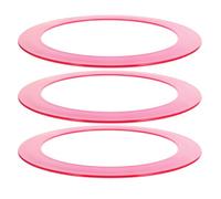 POPETPOP 3pcs Juggling Rings Set for Red Plastic Toss Rings for Outdoor Games Circus Skills Equipment Large Toss and Juggling Accessories