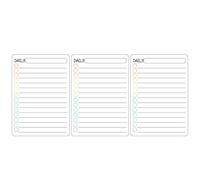 POPETPOP 3pcs Magnetic Board for Fridge Schedule Whiteboard Plan Board Soft White Erasable Reusable Easy to Clean for Refrigerator Office Teachers Students