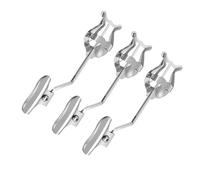 POPETPOP 3pcs Metal Clamp on Sheet Music Holder for Trumpet and Trombone with Lightweight Design and Maximum Visibility, for Marching Band Events and Outdoor Parades