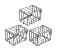 POPETPOP 3Pcs Miniature Cage Model for DIY Dollhouse Animal Realistic Cages for Creative for Miniature Accessories and Collectors