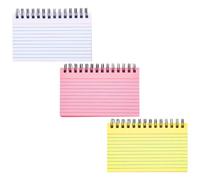 POPETPOP 3pcs Multi-function Coil Notebooks for Students with Smooth Surface and Sturdy Paper and Plastic Material, Portable Office Notepads Suitable for Daily Life and Vacations