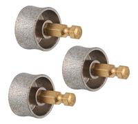 POPETPOP 3pcs Multi-functional Pet Nail Grinder with Emery Metal Grinding Heads, Quiet Electric Polishing Tool for Pets Nails, Household Use Paw Trimmer for Professional Grooming