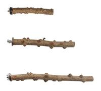 POPETPOP 3pcs Parrot Perch Bird Stand Pole Wooden Perches for Budgies Grinding Claw