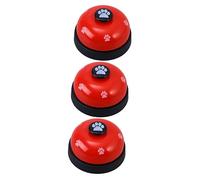 POPETPOP 3pcs Pet Dog Training Bells Footprint Pattern for Potty Communication Loud Doorbells for Puppies Easy to Use for House Training