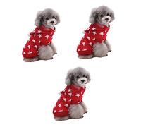 POPETPOP 3pcs Pet Garment Christmas Dog Clothes Pet Dog Sweater Doggie Sweater Party Dog Cloth Dog Sweaters for Small Dogs Winter Dog Coat Christmas Sweaters Christmas Pet Clothes