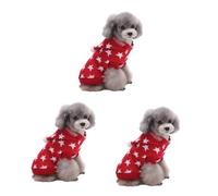 POPETPOP 3pcs Pet Supplies Winter Dog Jacket Doggie Clothes Christmas Pet Clothes Party Dog Cloth Puppy Jacket Pet Festive Clothing Dog Sweaters for Large Dogs Dog Sweaters for Small Dogs