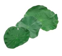 POPETPOP 3pcs Plastic Lotus Leaf Shaped Placemat Set Simulation Artificial Leaf Table Mats 17cm/20cm/28cm for Dining Table and Kitchen Use