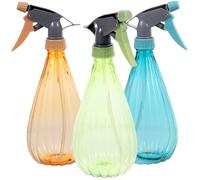 POPETPOP 3pcs Plastic Watering Cans Heavy Duty Refillable Garden Water Spray Bottles for Watering Kinds of Plants Suitable for Indoor and Outdoor Gardening Use