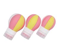 POPETPOP 3pcs Portable Travel Bottles Set 50ml Silicone Hot Air Balloon Shaped Toiletry Containers with Detachable Lid for Camping and Outdoor Activities