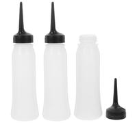 POPETPOP 3pcs Pp Hair Coloring Squeeze Bottles with Applicator Beak for Dispensing Liquids, Multi-purpose Hair Styling Bottles Suitable for Salon Use with Beautiful Shape