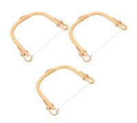 POPETPOP 3pcs Rattan Teapot Handle Replacement U-Shape Pot Handle, Khaki, 11-13cm, Heat Insulated Grip for Ceramic Pottery Tea Pots, Tea Brewing, Households